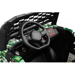 POJAZD NA AKUMULATOR SAMOCHÓD TERENOWY TIMUS CAMO NAPĘD 4X4