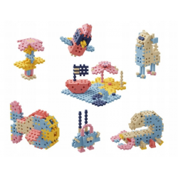 904282 KLOCKI KONSTRUKTOR PODRÓŻNIK MINI WAFLE WAFFLE 200 EL