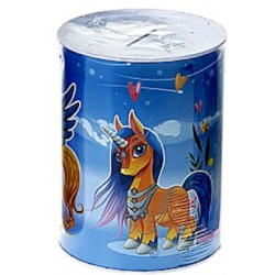 595422 SKARBONKA METALOWA JEDNOROŻEC RÓŻNE KOLORY