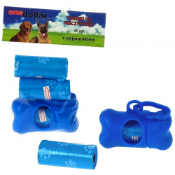 370531 WORECZKI NA PSIE ODCHODY POJEMNIK BRELOK 45 SZTUK RÓŻNE KOLORY