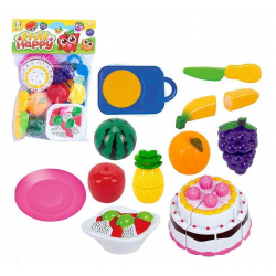 785894 ZESTAW TORT OWOCE I WARZYWA DO KROJENIA + DESKA