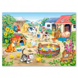 006663 CASTORLAND PUZZLE 60 ELEMENTÓW FARMA