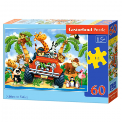 006793 CASTORLAND PUZZLE 60 ELEMENTÓW SAFARI