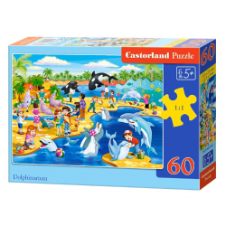 066148 CASTORLAND PUZZLE 60 ELEMENTÓW DELFINARIUM