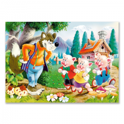 8006519 CASTORLAND PUZZLE 60 ELEMENTÓW MAŁE ŚWINKI