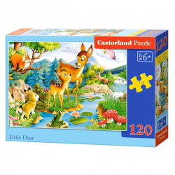 012725 CASTORLAND PUZZLE 120 ELEMENTÓW MAŁY JELONEK