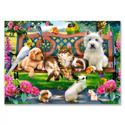 018444 CASTORLAND PUZZLE 180 EL ZWIERZAKI W PARKU