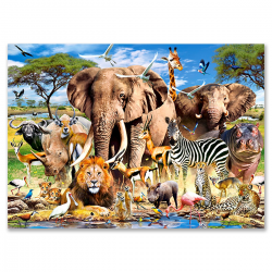 027545 CASTORLAND PUZZLE 260 ELEMENTÓW ZWIERZĘTA SAWANNY