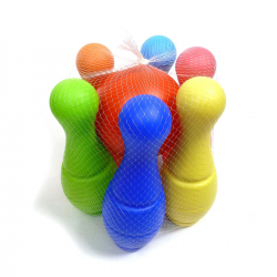564880 PLASTIKOWE KRĘGLE MAXI KOLOROWE + PIŁKA