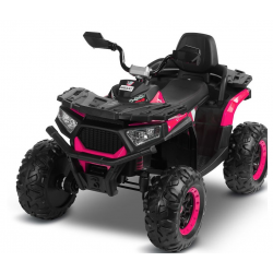 POJAZD QUAD NA AKUMULATOR GIGANT NAPĘD 4X4 RÓŻOWY