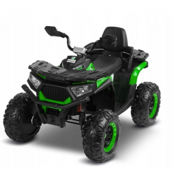 POJAZD QUAD NA AKUMULATOR GIGANT NAPĘD 4X4 ZIELONY