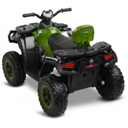 396750 RUSH POJAZD TERENOWY QUAD NA AKUMULATOR NAPĘD 4X4 ZIELONY