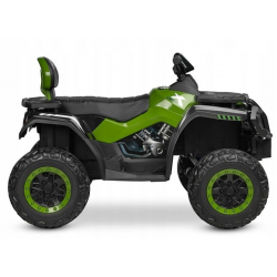 396750 RUSH POJAZD TERENOWY QUAD NA AKUMULATOR NAPĘD 4X4 ZIELONY