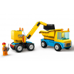 60391 LEGO CITY CIĘŻARÓWKI I KOPARKA Z KULĄ WYBURZENIOWĄ