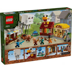 21273 LEGO MINECRAFT ATAK BALONOWEGO GHASTA NA WIOSKĘ
