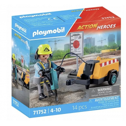 071752 PLAYMOBIL PRACOWNIK BUDOWLANY Z MŁOTEM