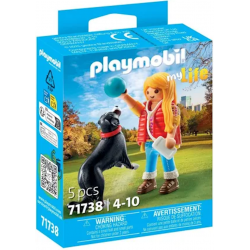 071738 PLAYMOBIL DZIEWCZYNKA Z PSEM PASTERSKIM MY LIFE