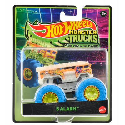 JFX10 HOT WHEELS MONSTER TRUCK ŚWIECĄCY 5 ALARM