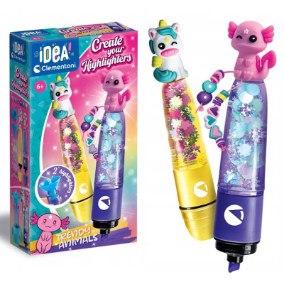 181674 CLEMENTONI MINI FABRYKA MARKERÓW MAGICZNE ZWIERZĘTA CREA