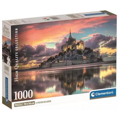 39769 PUZZLE MAGNIFIQUE MONT SAINT-MICHE HIGH QUALITY CLEMENTONI 1000 EL