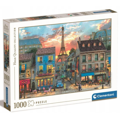 39820 PUZZLE EL STREETS OF PARIS ULICE PARYŻA  HIGH QUALITY CLEMENTONI 1000 EL