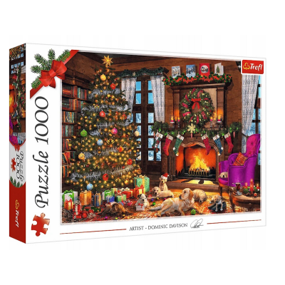 10745 TREFL PUZZLE IDĄ ŚWIĘTA CHOINKA PREZENTY 1000 ELEMENTÓW