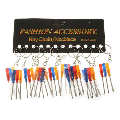 537057 BRELOK DO KLUCZY ŚRUBOKRĘT NARZĘDZIA 3 SZTUKI