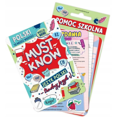 335002 KSIĄŻECZKA KIESZONKOWA JĘZYK POLSKI MUST KNOW