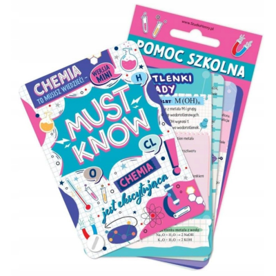 980984 KSIĄŻECZKA KIESZONKOWA CHEMIA MUST KNOW