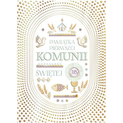 485970 KARTKA KARNET B6 PAMIĄTKA PIERWSZA KOMUNIA