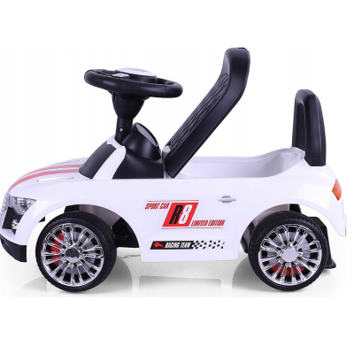 122442 JEŹDZIK RACER AUTKO POJAZD SAMOCHÓD MILLY MALLY BIAŁY