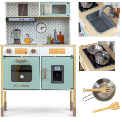 128925 KUCHNIA DREWNIANA DLA DZIECI BJORN MILLY MALLY