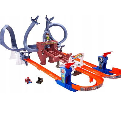 162055 HOT WHEELS TOR SAMOCHODOWY PAJĘCZYNOWY SPIDER-MAN PĘTLA ZAKRĘTY