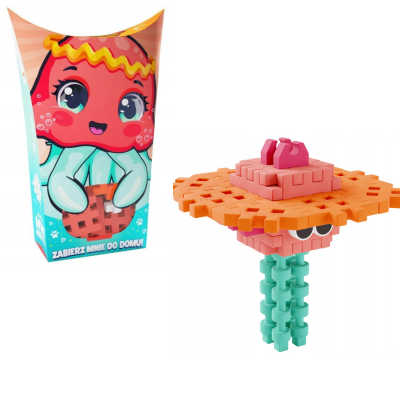 907054 MARIOINEX KLOCKI MINI WAFFLE POCKET PETS ZWIERZĄTKO MEDUZA 25 EL