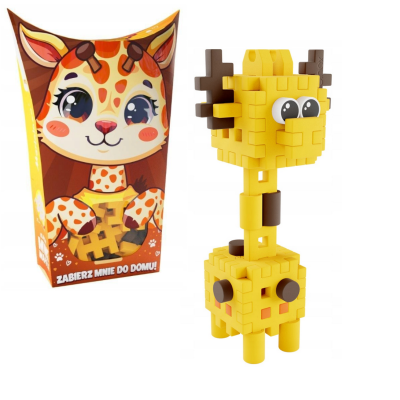 906880 MARIOINEX KLOCKI MINI WAFFLE POCKET PETS ZWIERZĄTKO ŻYRAFA 35 EL