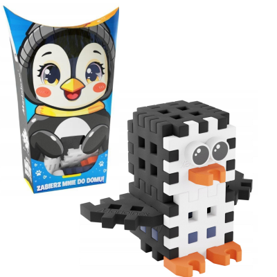 907153 MARIOINEX KLOCKI MINI WAFFLE POCKET PETS ZWIERZĄTKO PINGWIN 17 EL