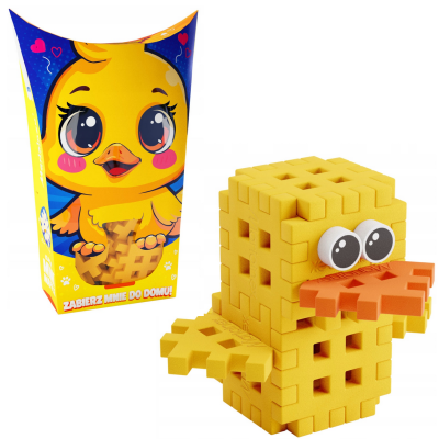 907160 MARIOINEX KLOCKI MINI WAFFLE POCKET PETS ZWIERZĄTKO KACZKA 16 EL