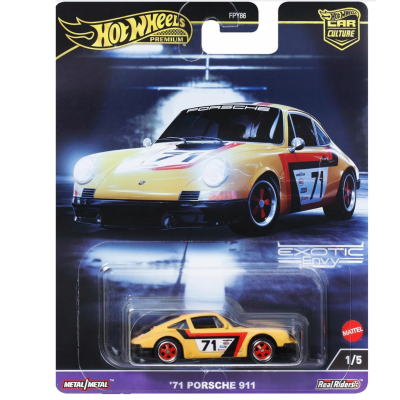 HKC80 HOT WHEELS PREMIUM CAR CULTURE EXOTIC ENVY '71 PORSCHE 911 1/5