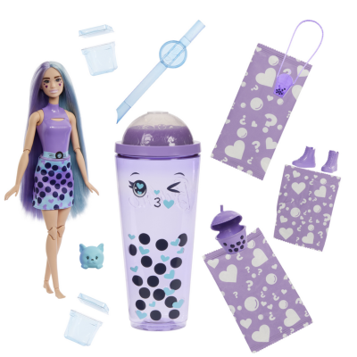HTJ19 BARBIE POP REVAL BUBBLE TEA PACHNĄCA LALKA MLEKO TAO
