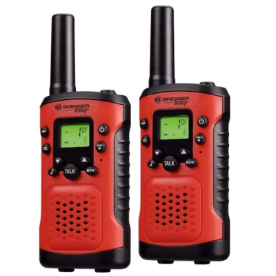103372 KRÓTKOFALÓWKI WALKIE TALKIE BRESSER JUNIOR ZESTAW CZERWONY