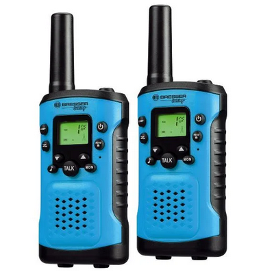 098326 KRÓTKOFALÓWKI WALKIE TALKIE BRESSER JUNIOR ZESTAW NIEBIESKI