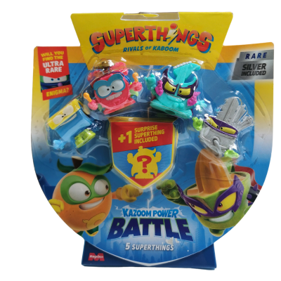 36389/1 SUPER ZINGS THINGS 5 FIGUREK SERIA 14 KAZOOM POWER BATTLE
