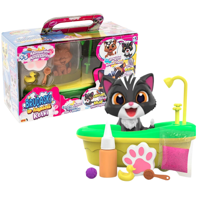 603562 BRUDASKI W KĄPIELI KOTKI W WANNIE KOTEK TYTUS ŁAZIENKA EPEE