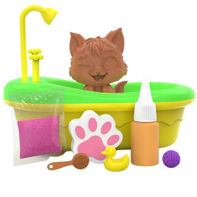 603623 BRUDASKI W KĄPIELI KOTKI W WANNIE KOTEK FIOŁEK ŁAZIENKA EPEE