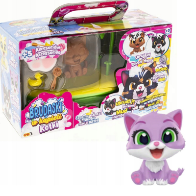 603623 BRUDASKI W KĄPIELI KOTKI W WANNIE KOTEK FIOŁEK ŁAZIENKA EPEE