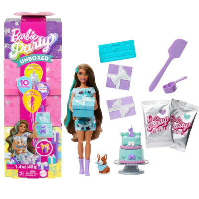 JFG72 LALKA BARBIE UNBOXED NIESPODZIANKA PARTY