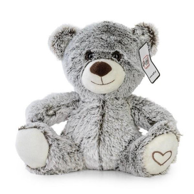 025004 MASKOTKA PLUSZAK MIŚ SIEDZĄCY Z SERDUSZKIEM 22CM DAFFI