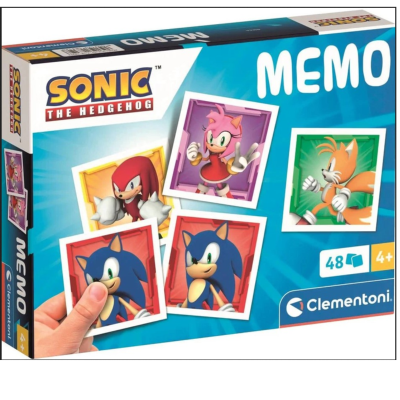 183128 GRA PAMIĘCIOWA MEMO MEMORY SONIC CLEMENTONI