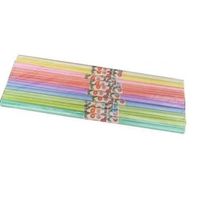 070334 BIBUŁA MARSZCZONA KOLOROWA PASTELOWA SCHEMAT 10 SZTUK