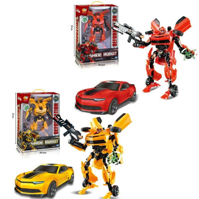 476643 ROBOT TRANSFORMUJĄCY POJAZD SAMOCHÓD 2 KOLORY